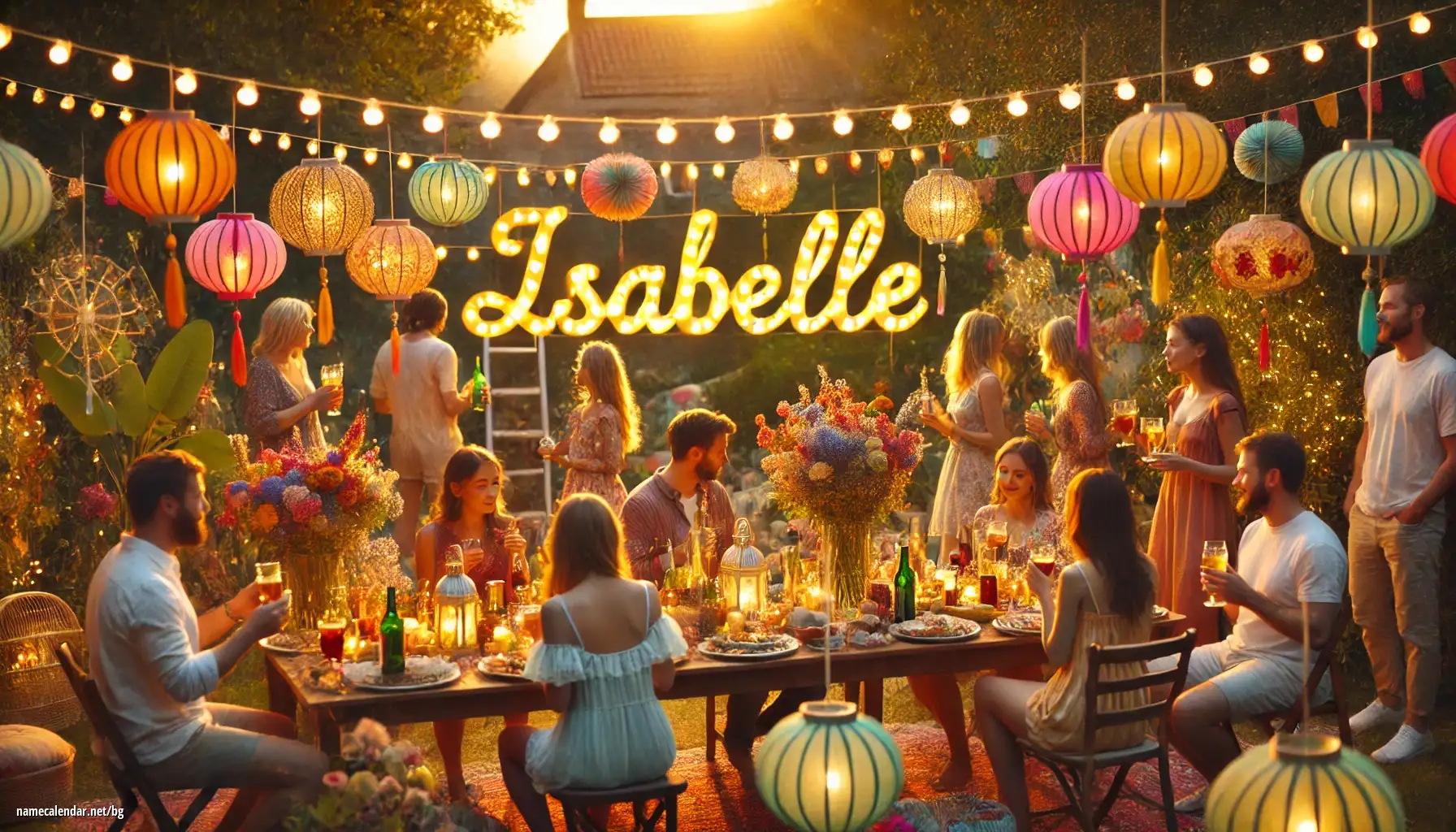 Празнуване на имен ден и име - Isabelle