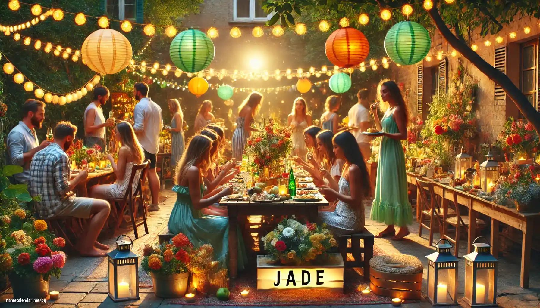 Празнуване на имен ден и име - Jade