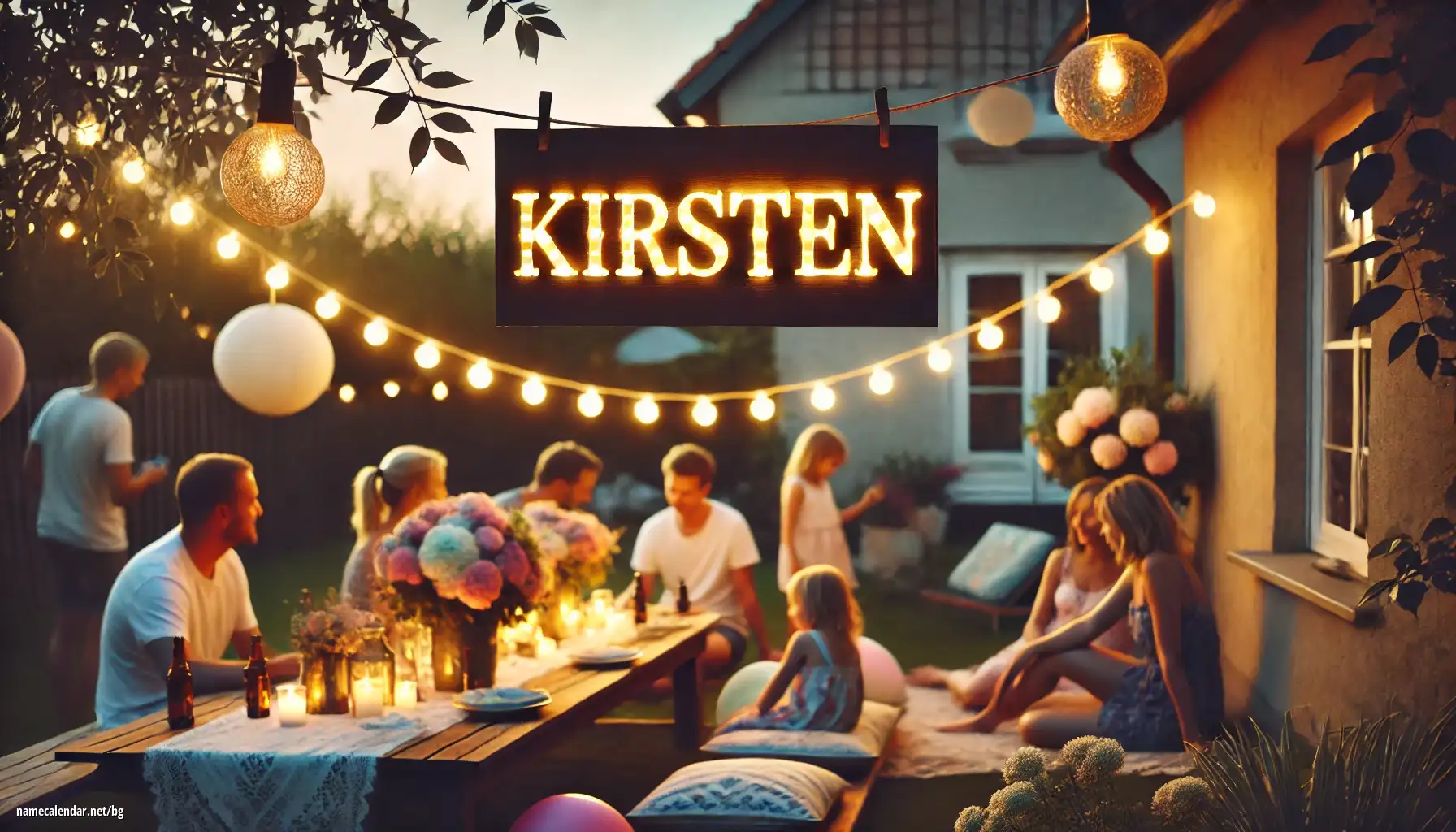 Празнуване на имен ден и име - Kirsten