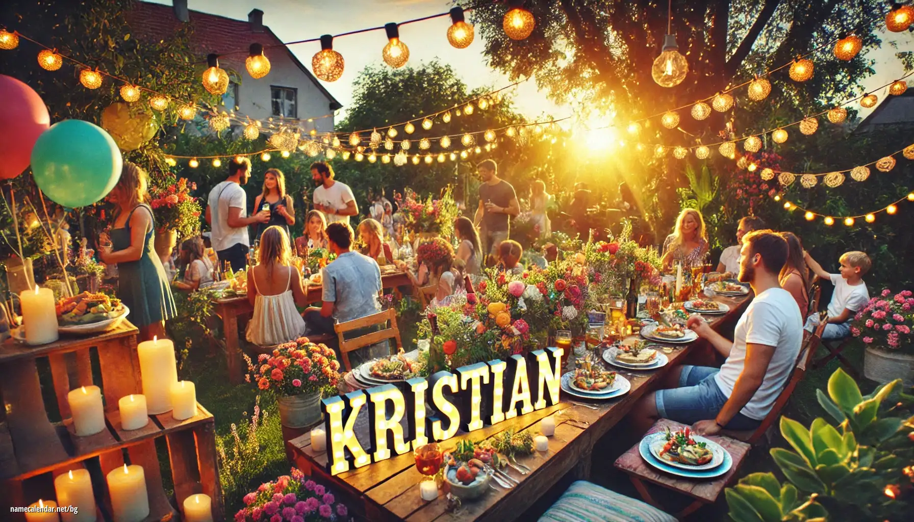 Празнуване на имен ден и име - Kristian