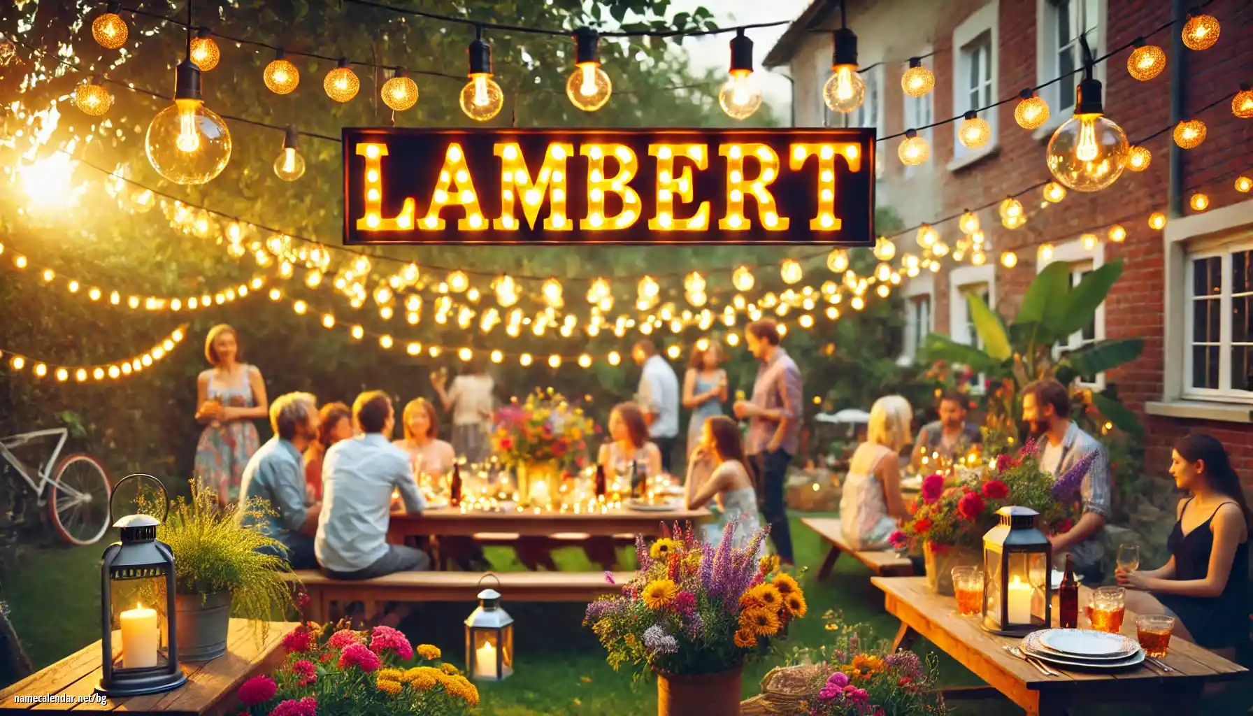 Празнуване на имен ден и име - Lambert