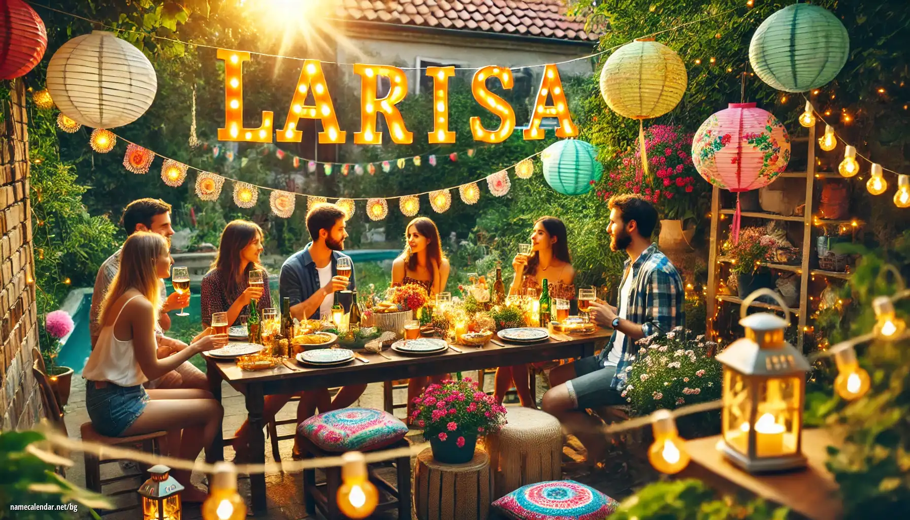 Празнуване на имен ден и име - Larisa