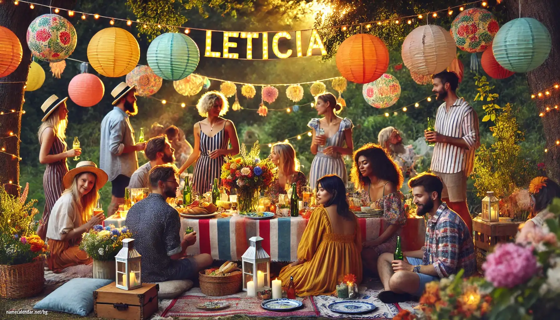 Празнуване на имен ден и име - Leticia