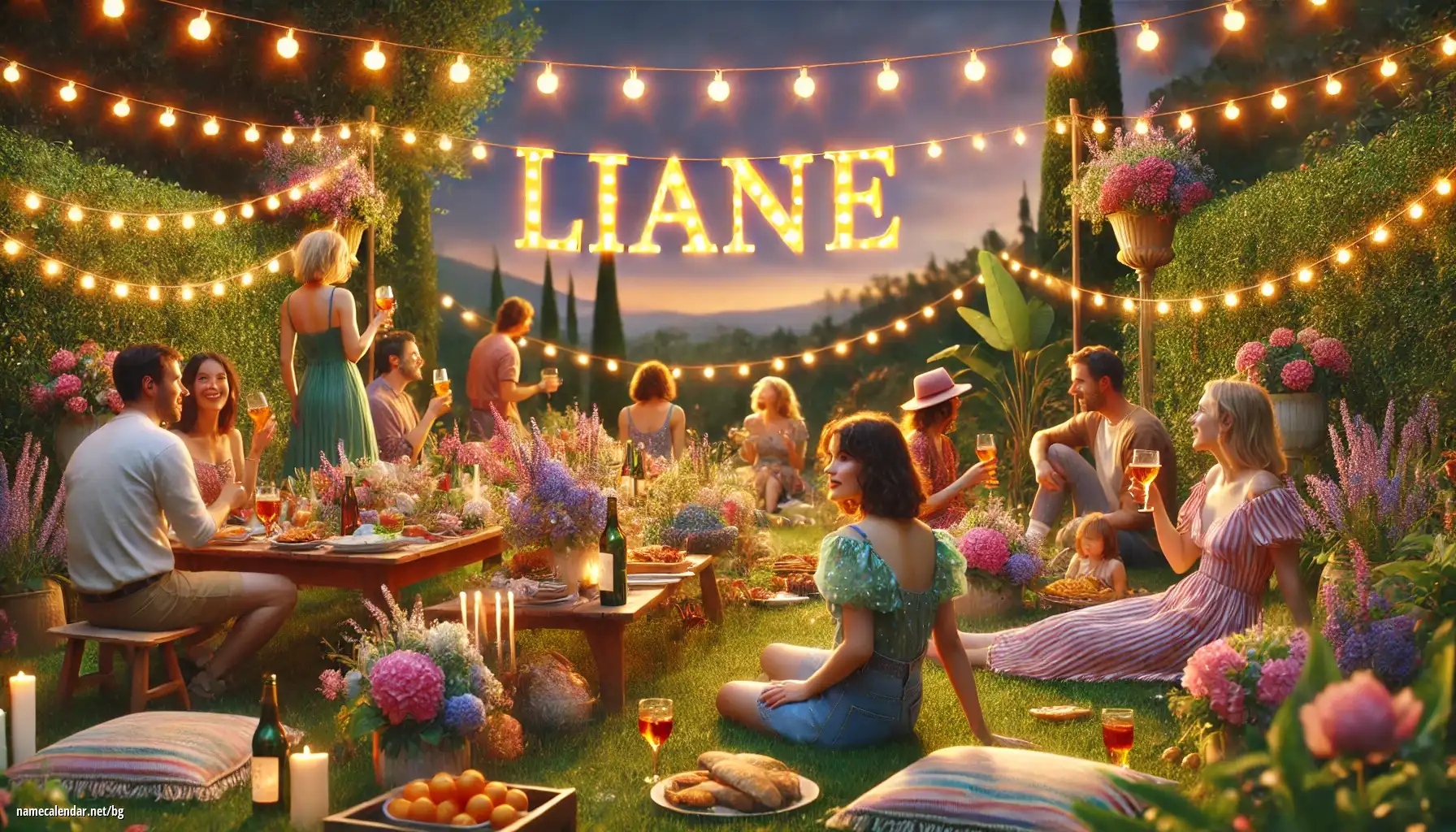 Празнуване на имен ден и име - Liane