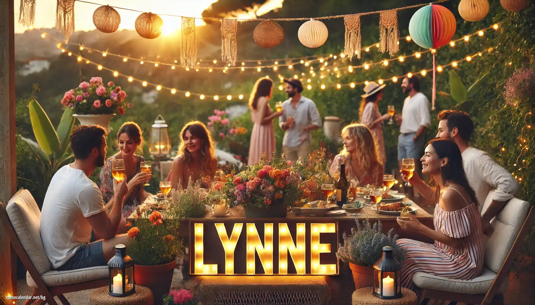 Празнуване на имен ден и име - Lynne