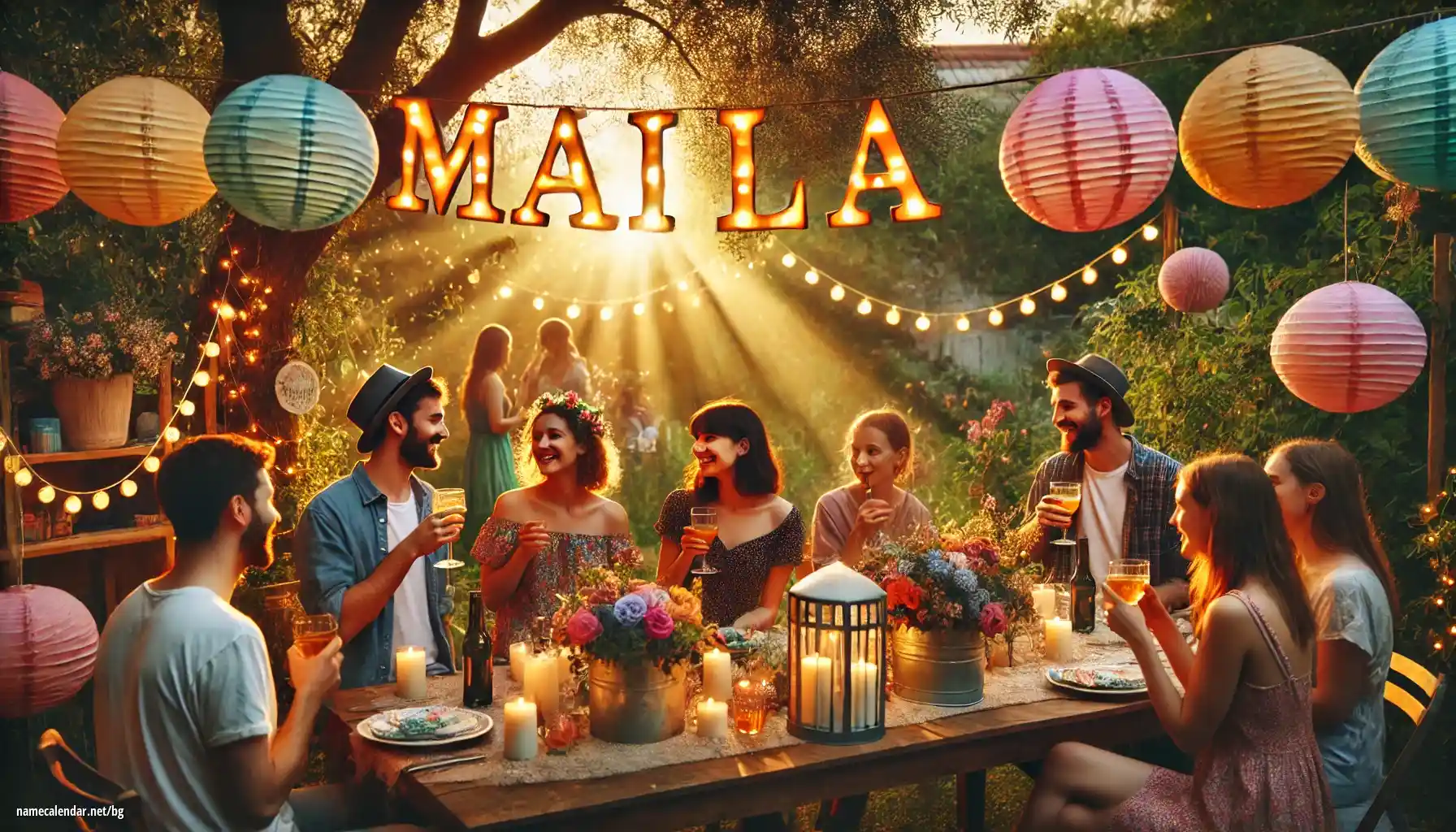 Празнуване на имен ден и име - Maila