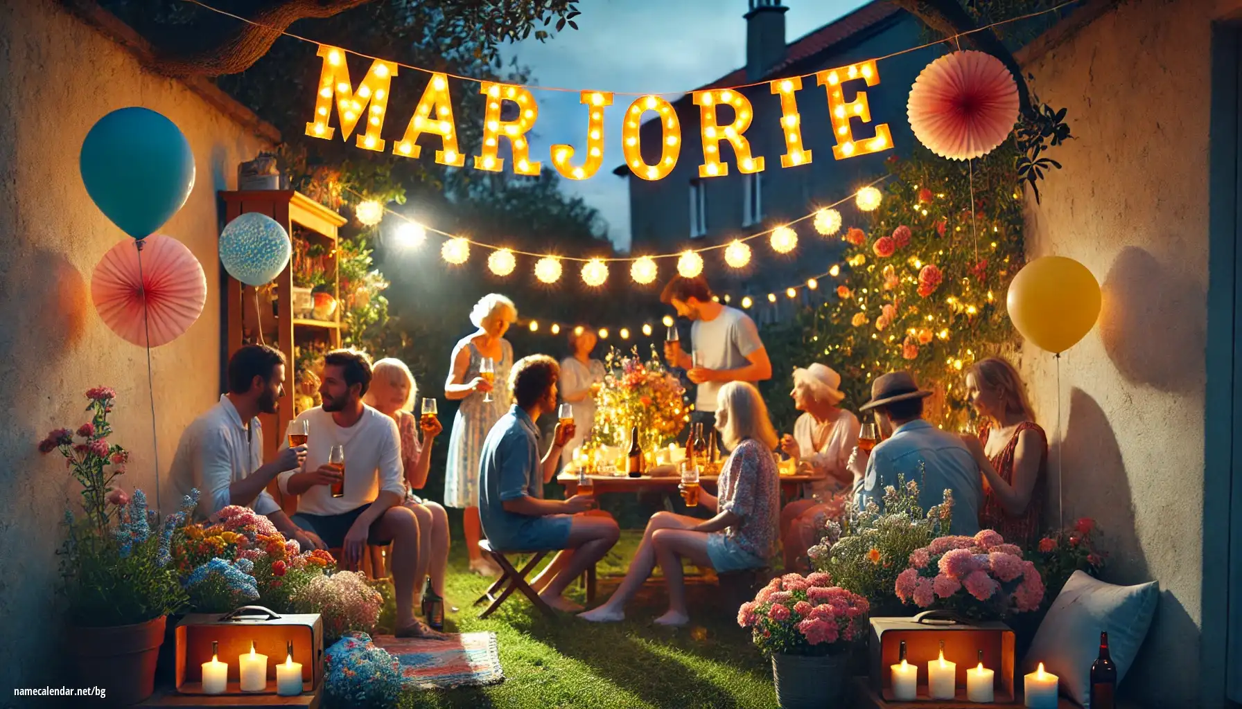 Празнуване на имен ден и име - Marjorie