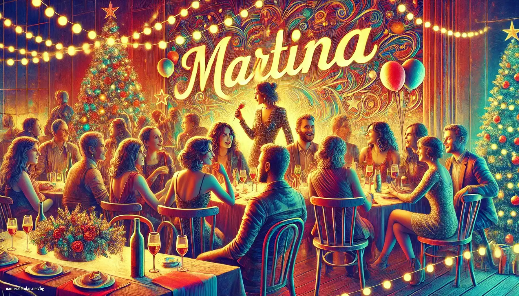 Празнуване на имен ден и име - Martina