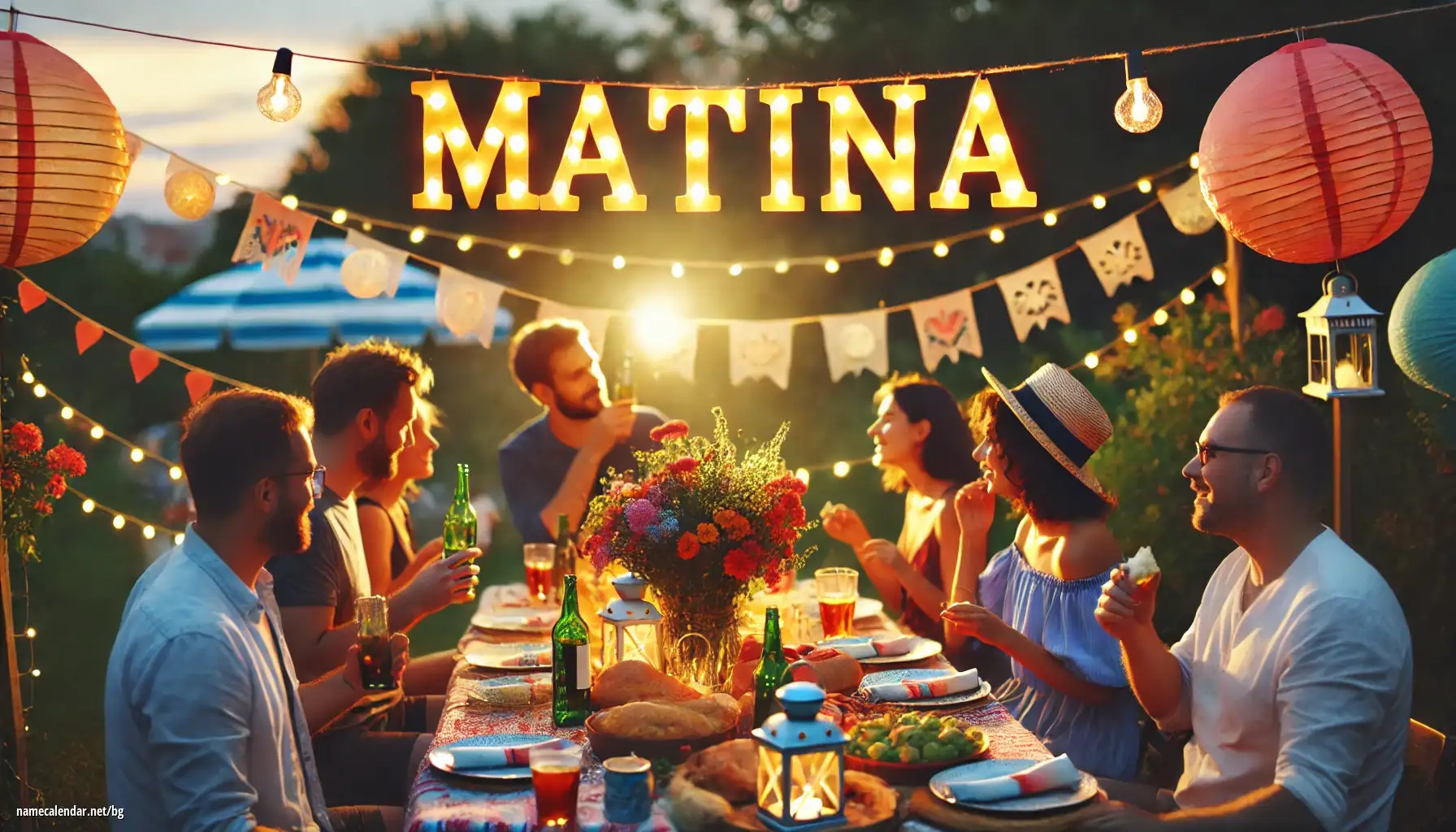 Празнуване на имен ден и име - Matina