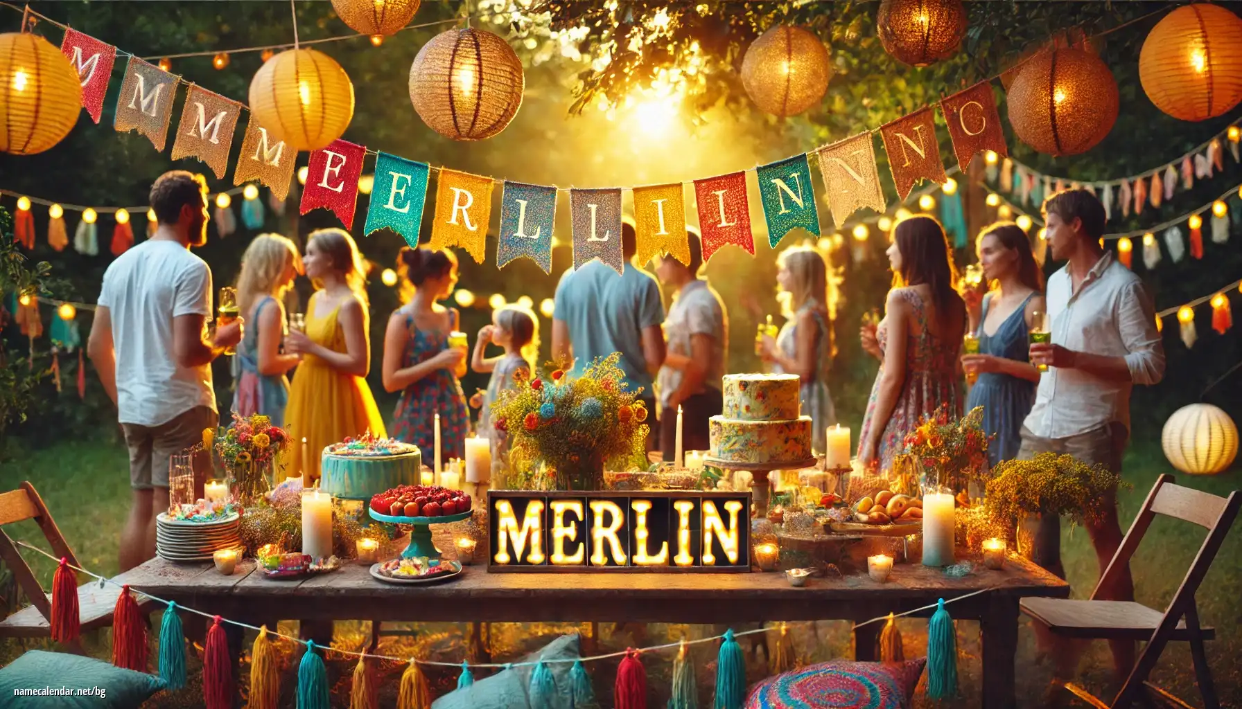 Празнуване на имен ден и име - Merlin