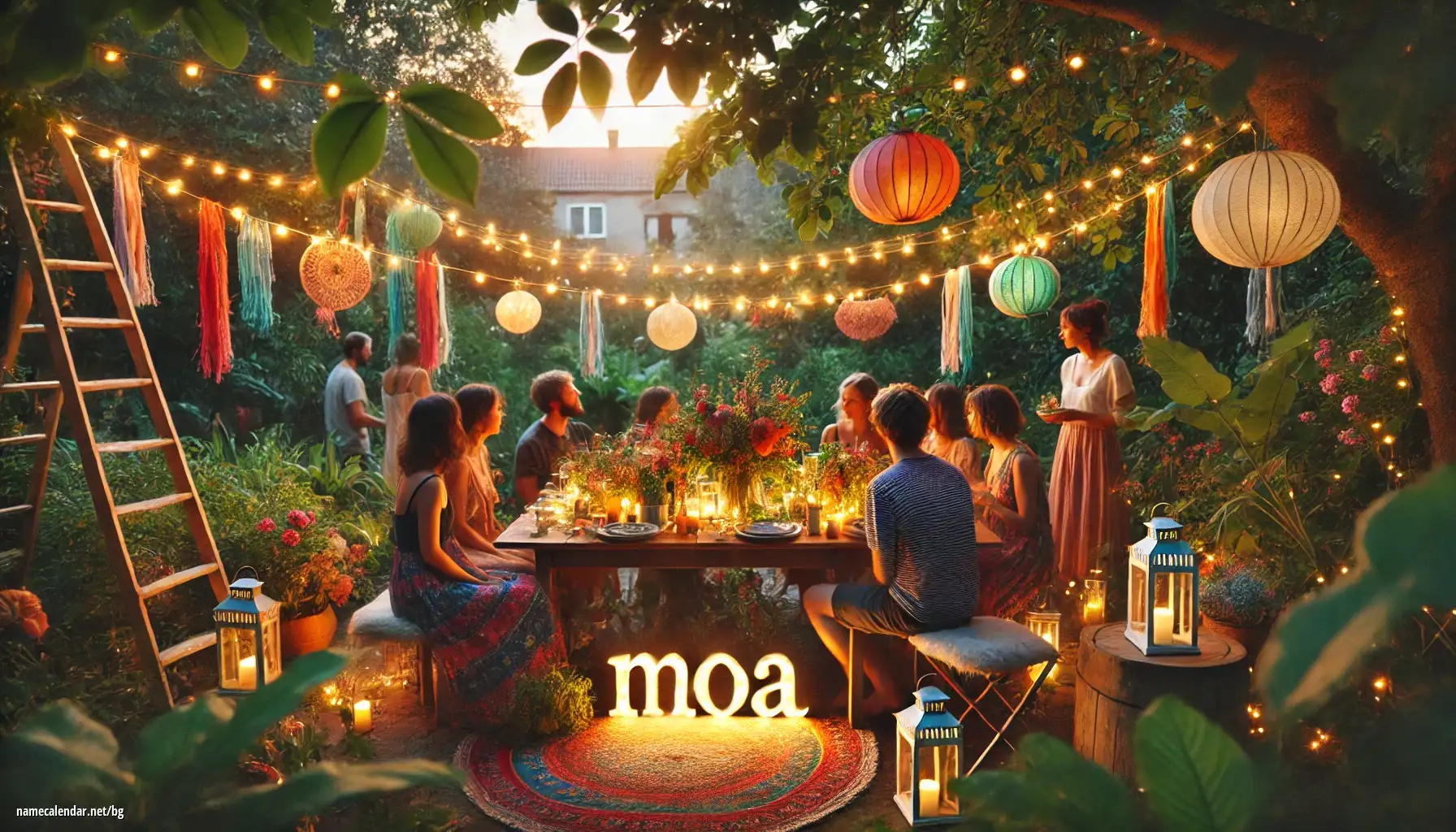 Празнуване на имен ден и име - Moa