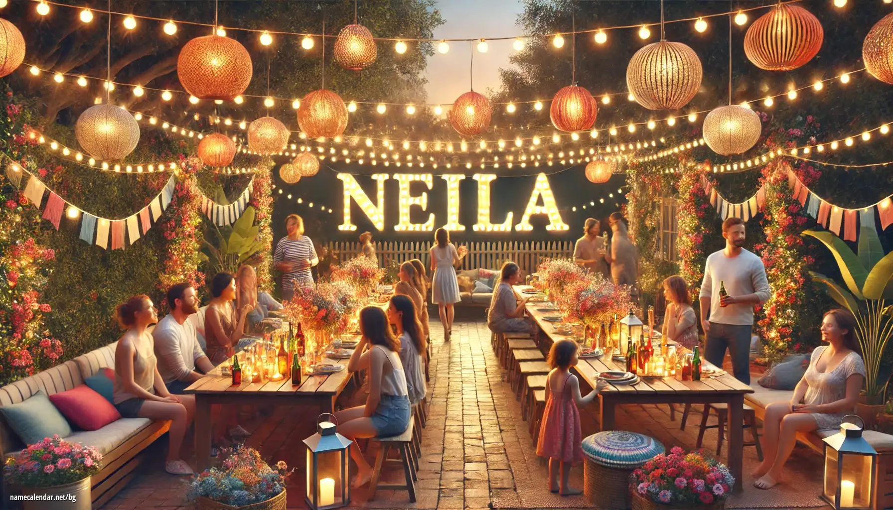 Празнуване на имен ден и име - Neila