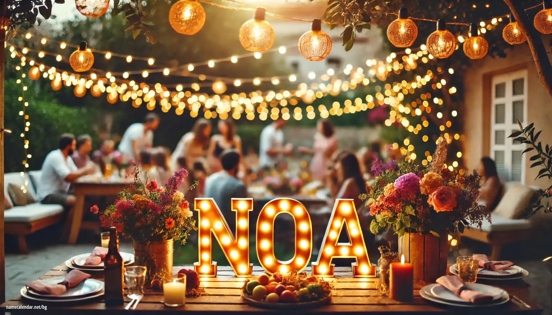 Празнуване на имен ден и име - Noa