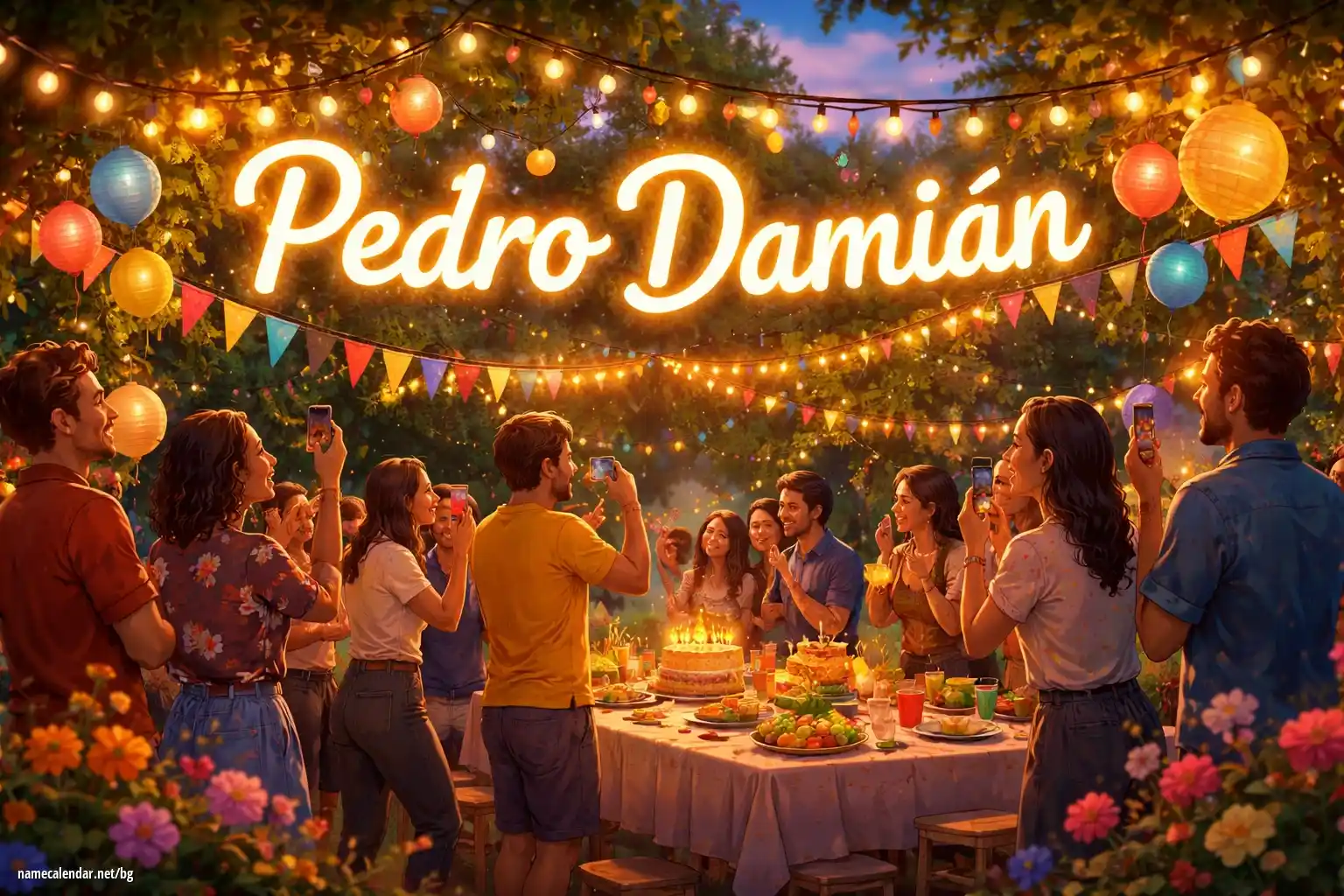 Празнуване на имен ден и име - Pedro Damián