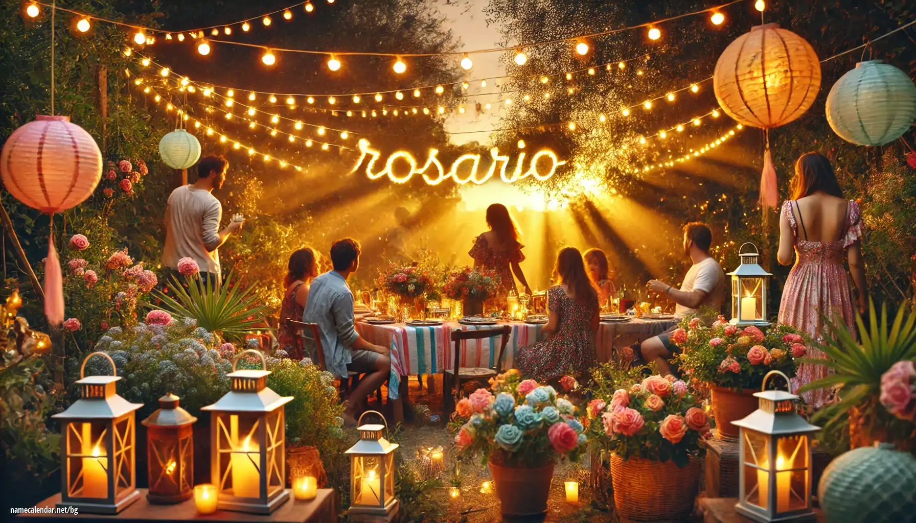 Празнуване на имен ден и име - Rosario