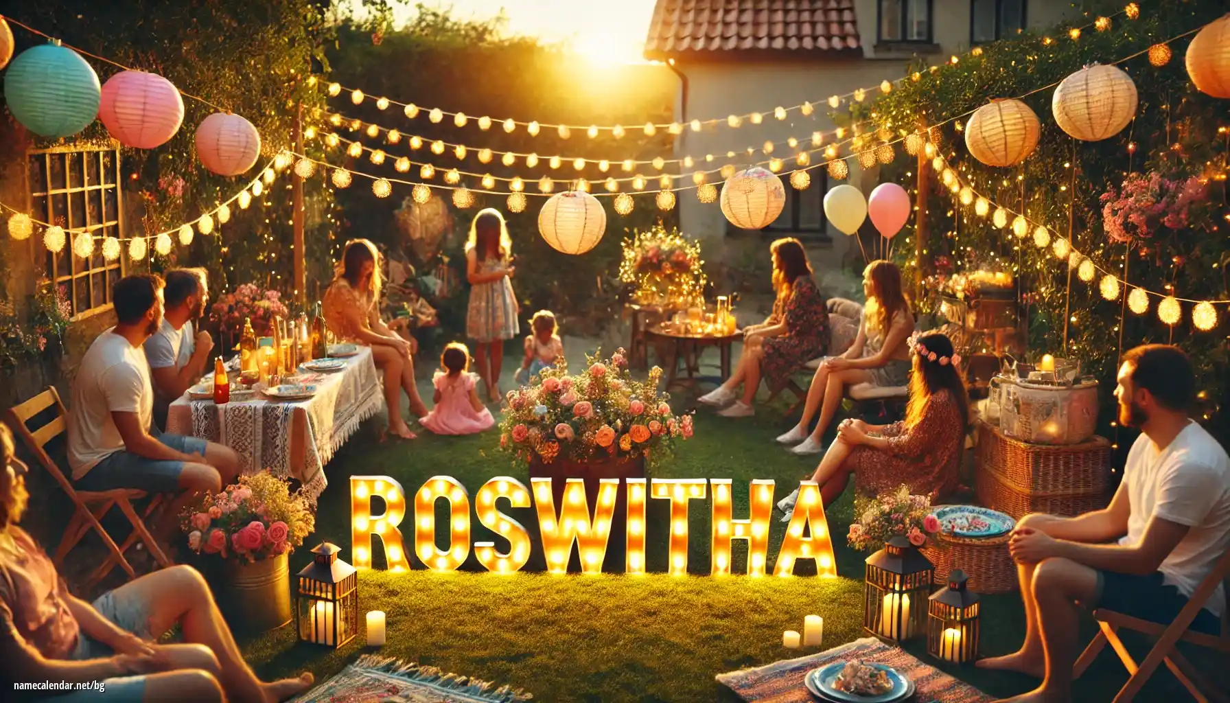 Празнуване на имен ден и име - Roswitha