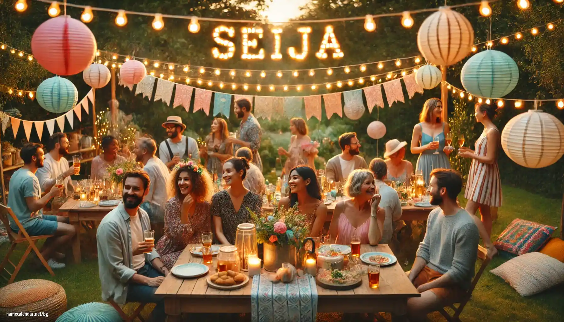 Празнуване на имен ден и име - Seija