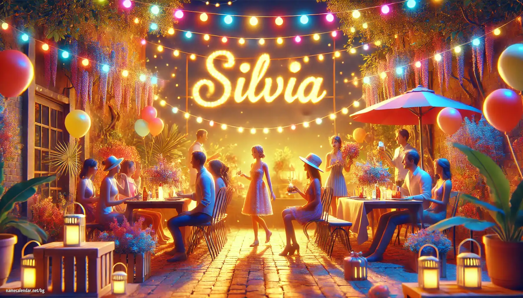 Празнуване на имен ден и име - Silvia