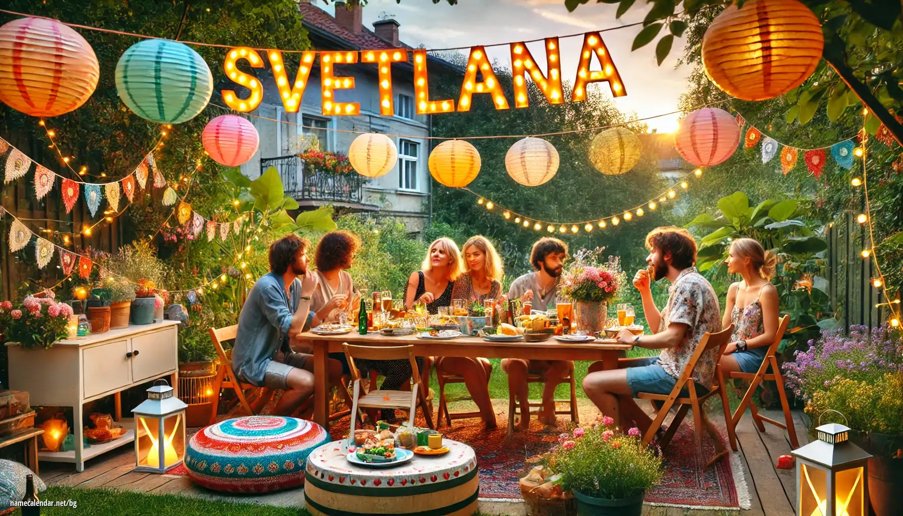 Празнуване на имен ден и име - Svetlana