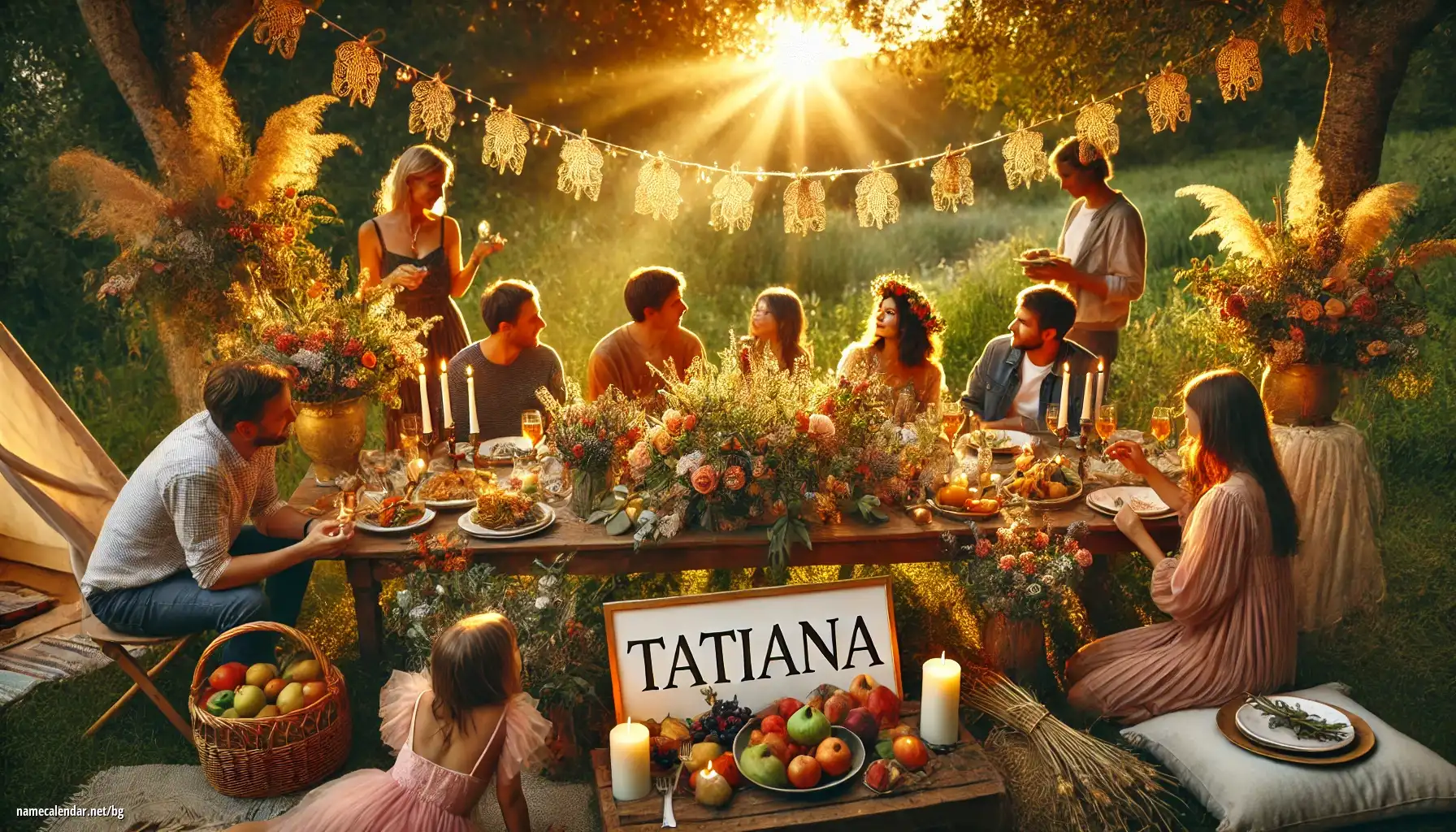 Празнуване на имен ден и име - Tatiana