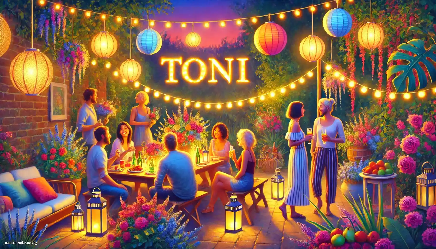 Празнуване на имен ден и име - Toni