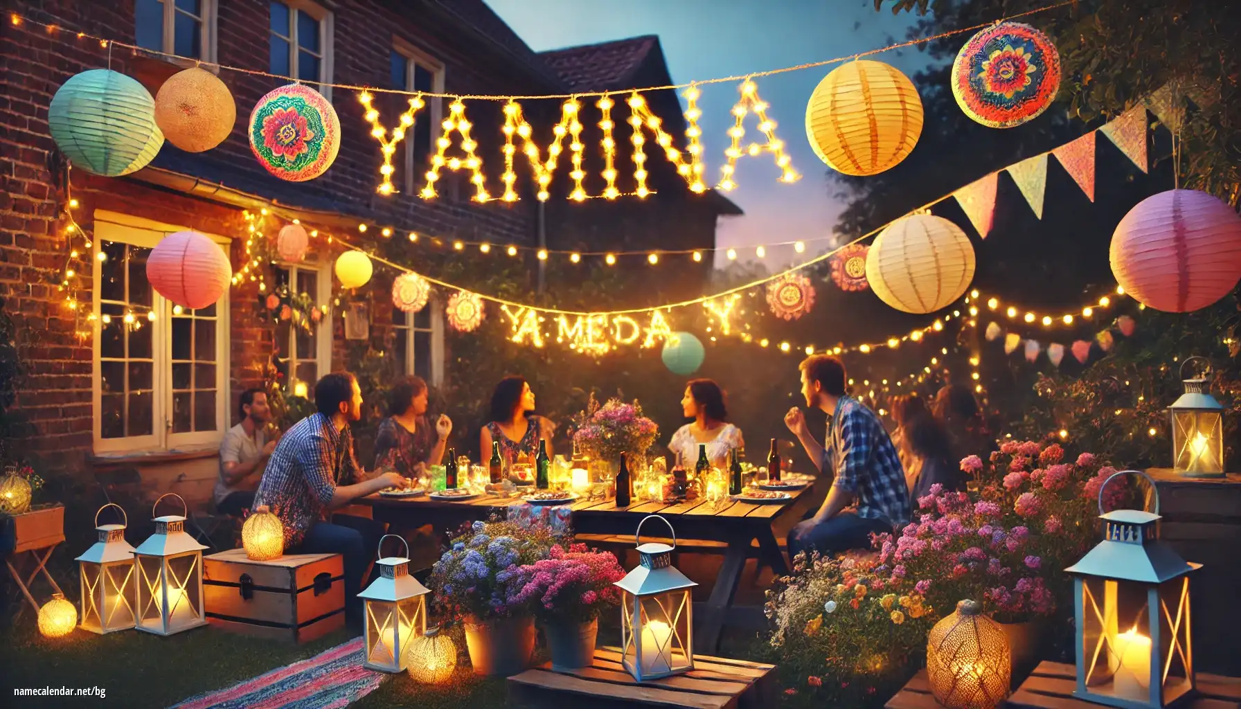 Празнуване на имен ден и име - Yamina