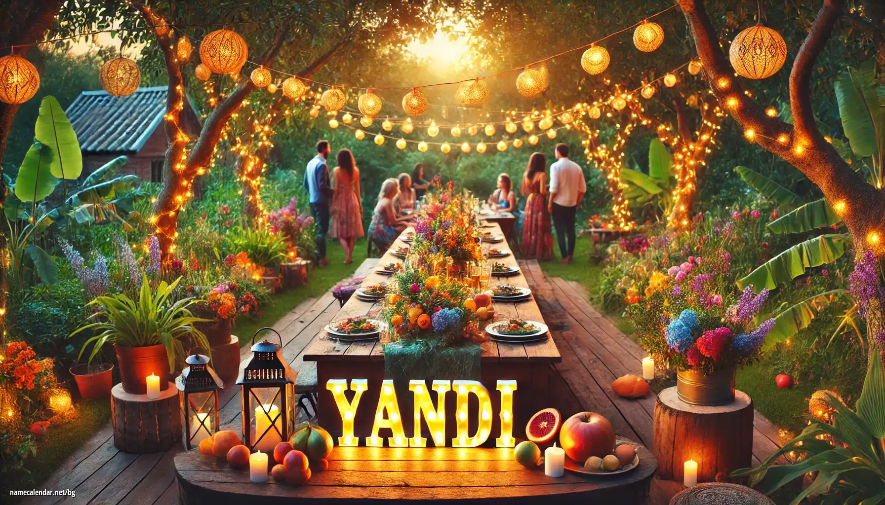 Празнуване на имен ден и име - Yandi