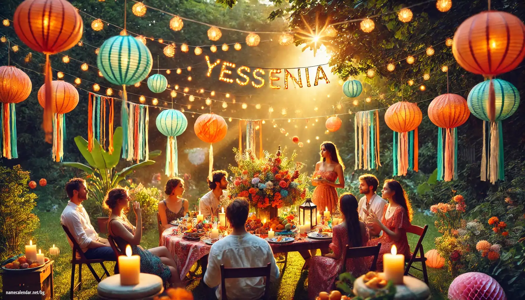 Празнуване на имен ден и име - Yessenia