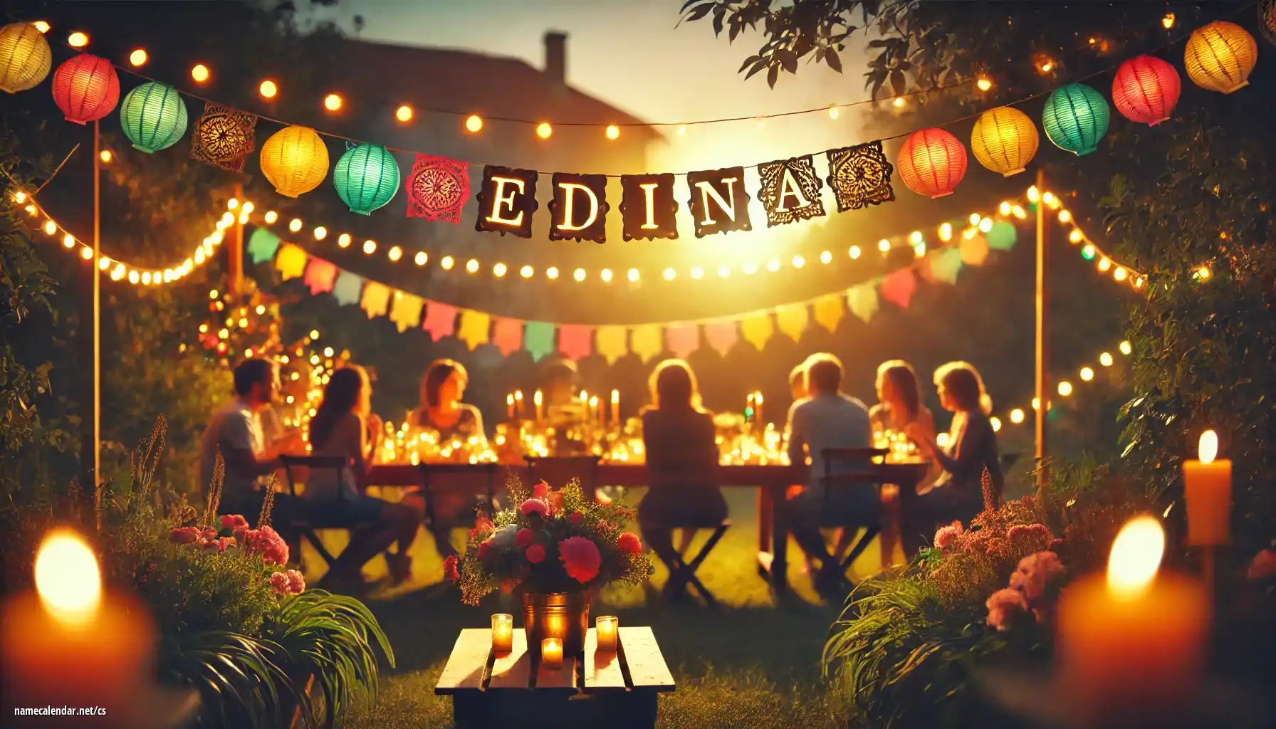 Oslava jmenin a jmenin - Edina