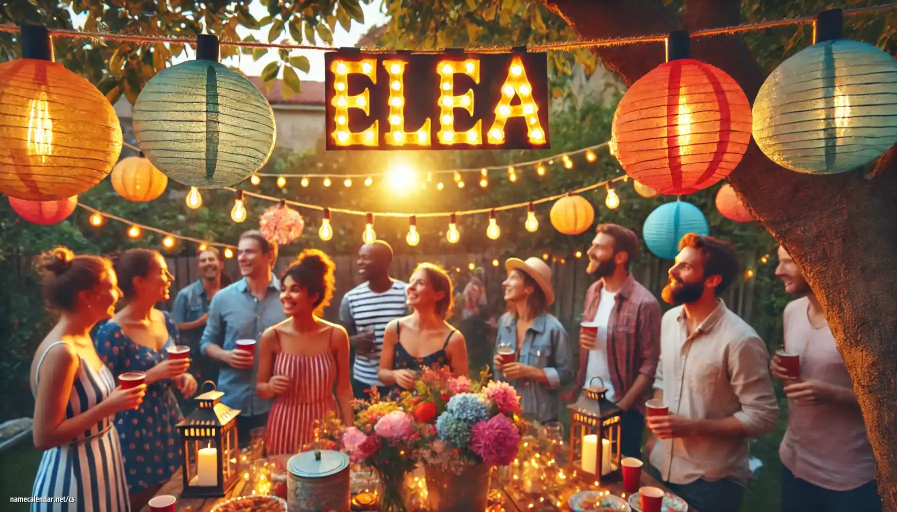Oslava jmenin a jmenin - Elea