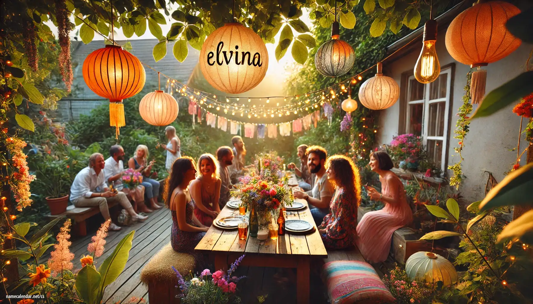 Oslava jmenin a jmenin - Elvina