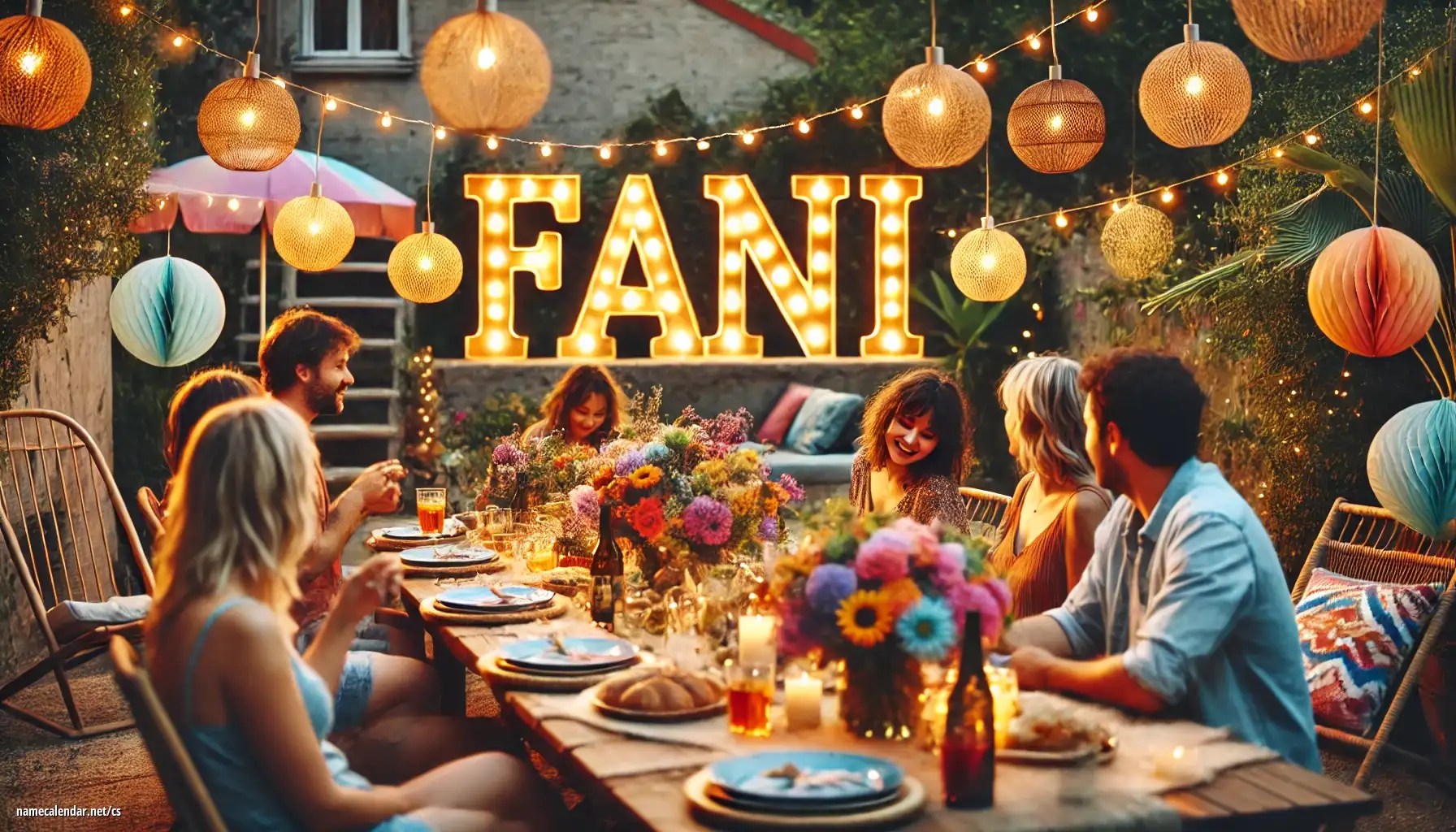 Oslava jmenin a jmenin - Fani