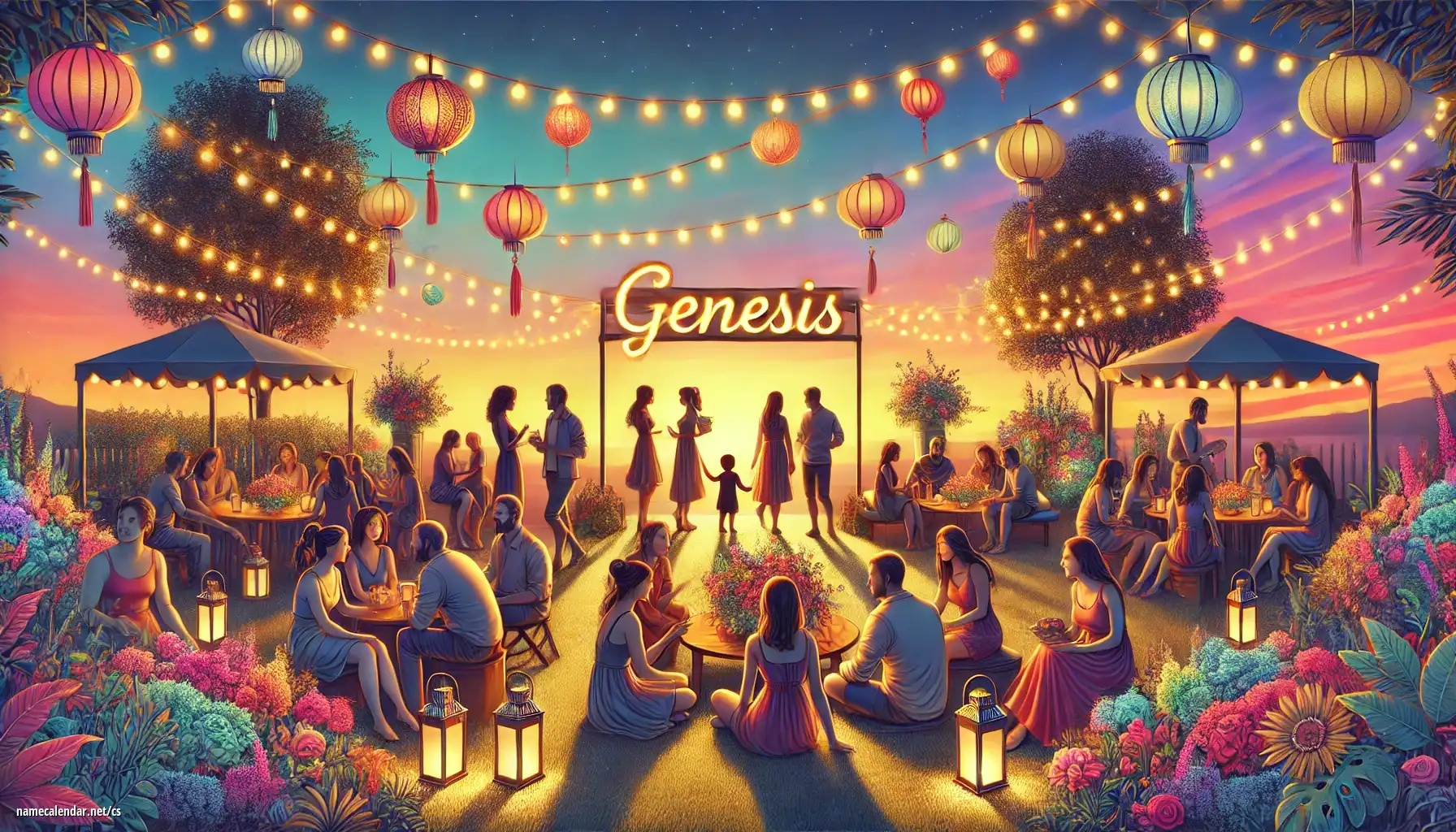 Oslava jmenin a jmenin - Genesis