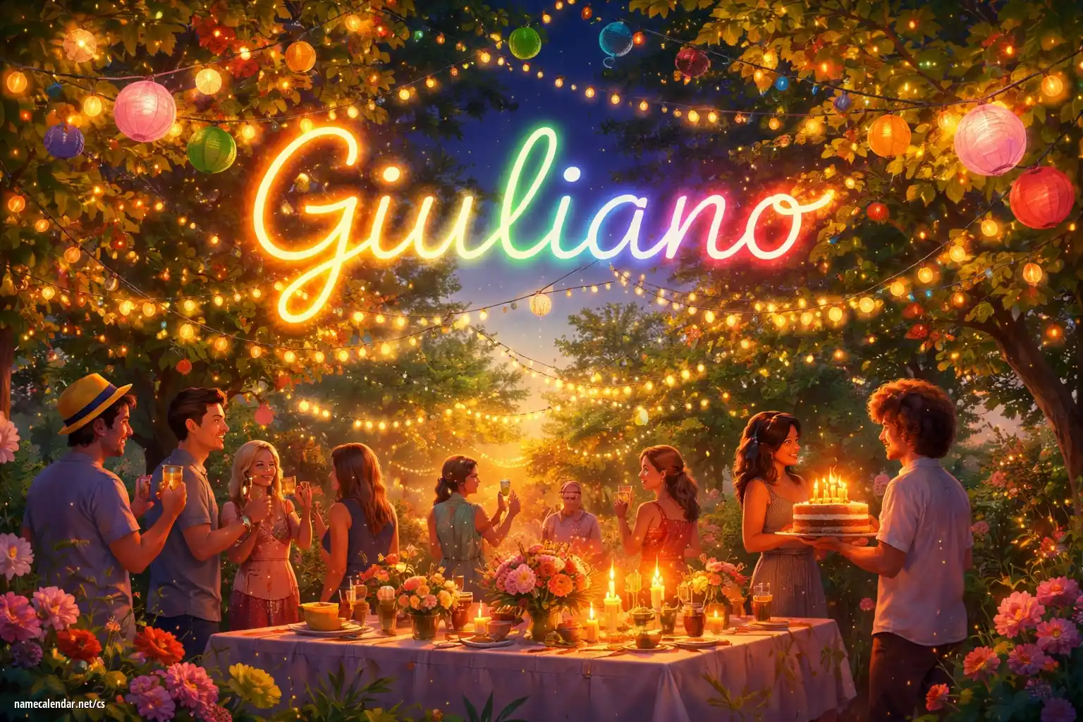 Oslava jmenin a jmenin - Giuliano