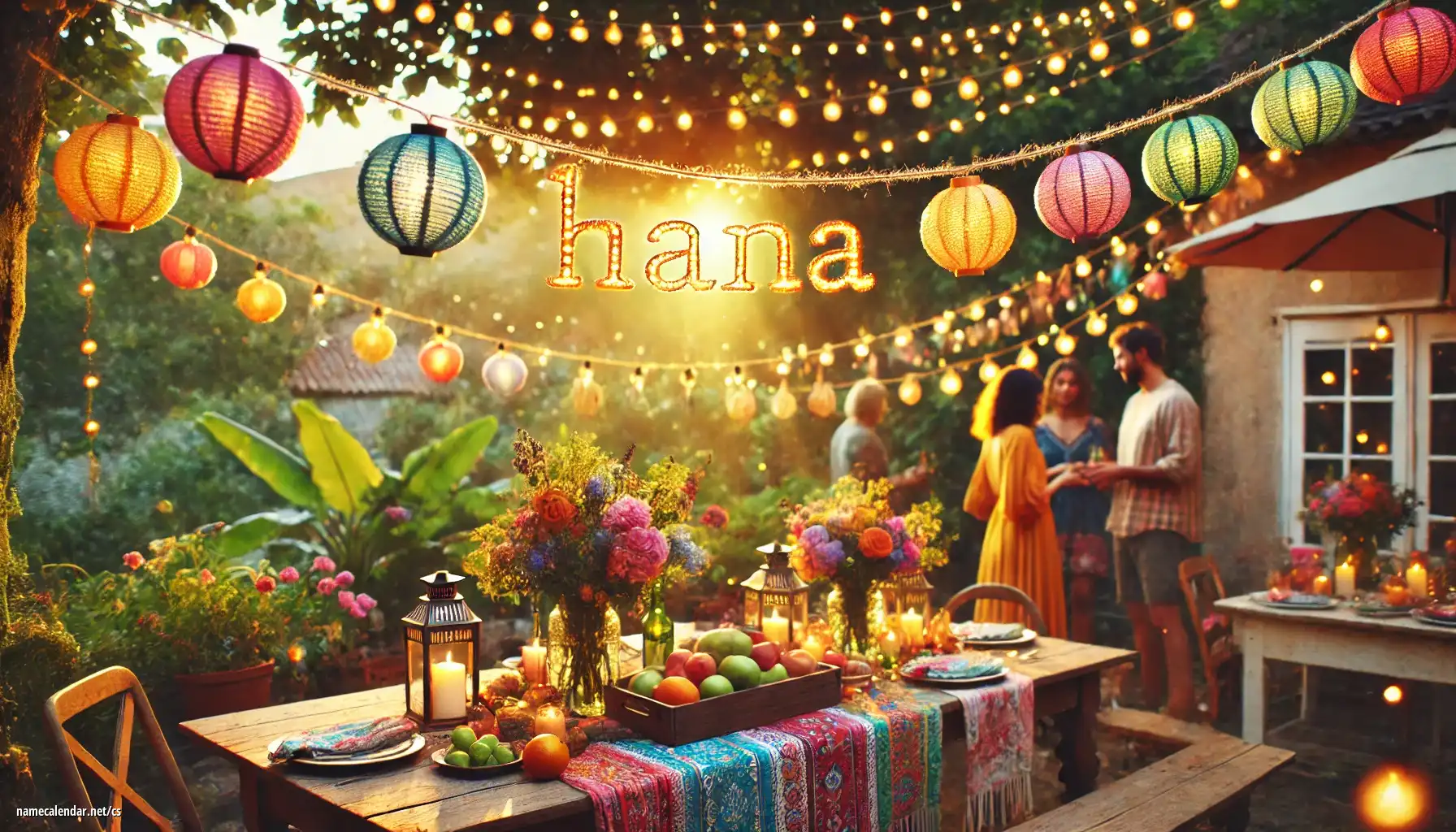 Oslava jmenin a jmenin - Hana