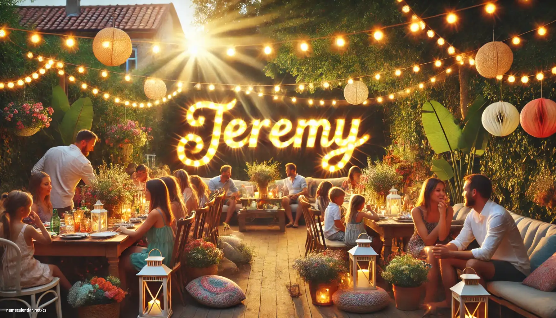 Oslava jmenin a jmenin - Jeremy