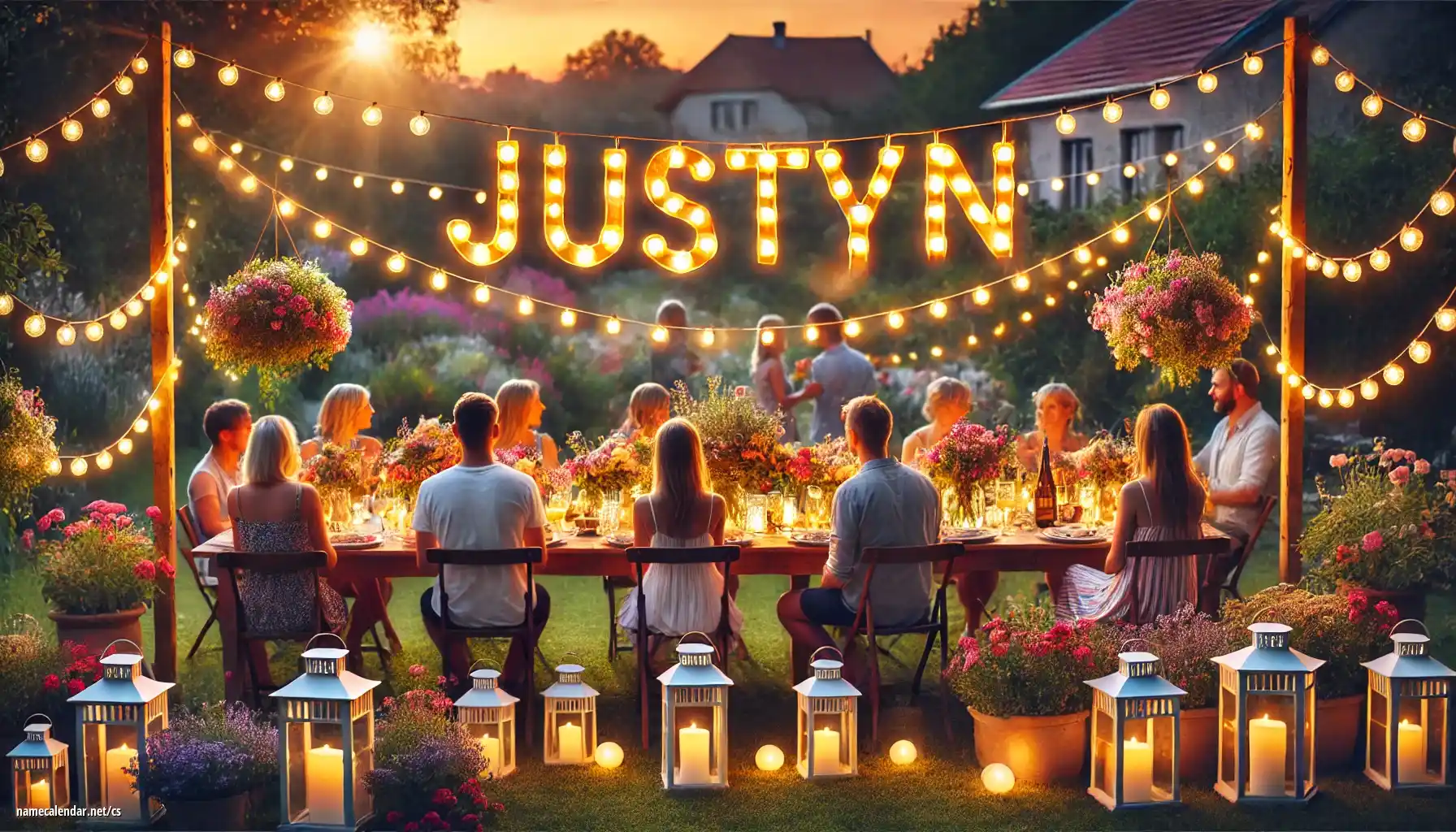 Oslava jmenin a jmenin - Justyn