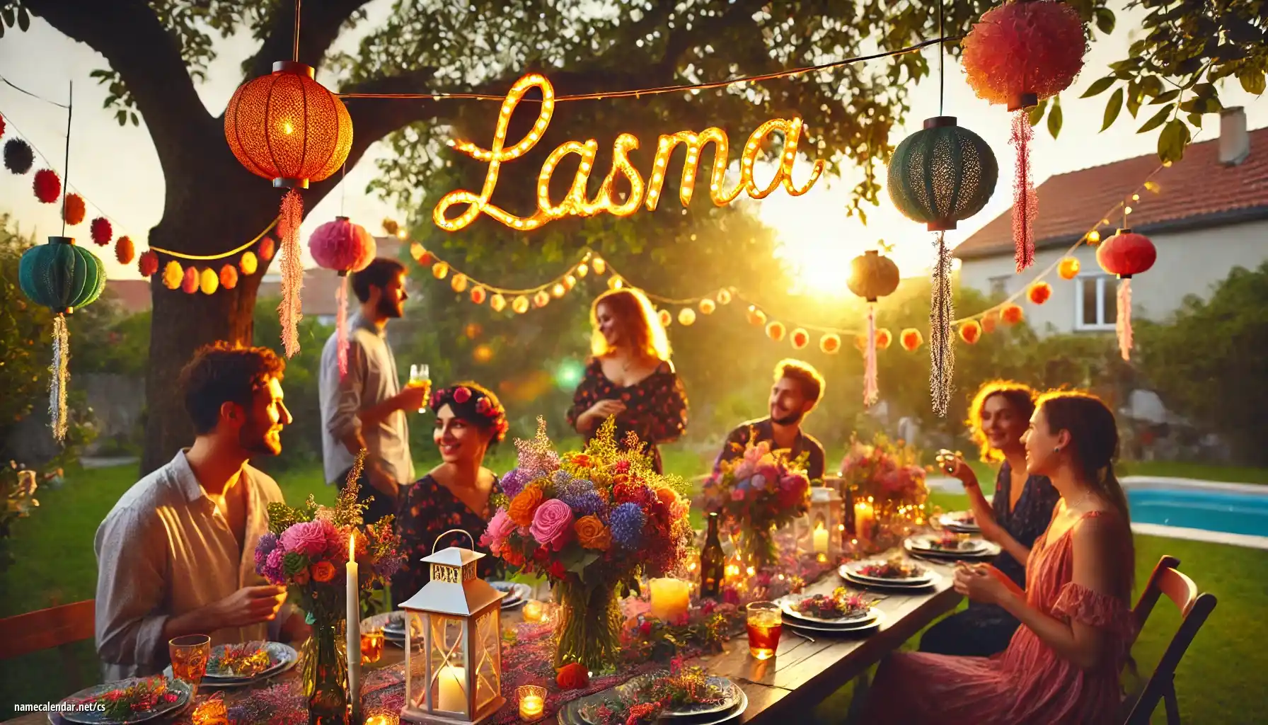 Oslava jmenin a jmenin - Lasma