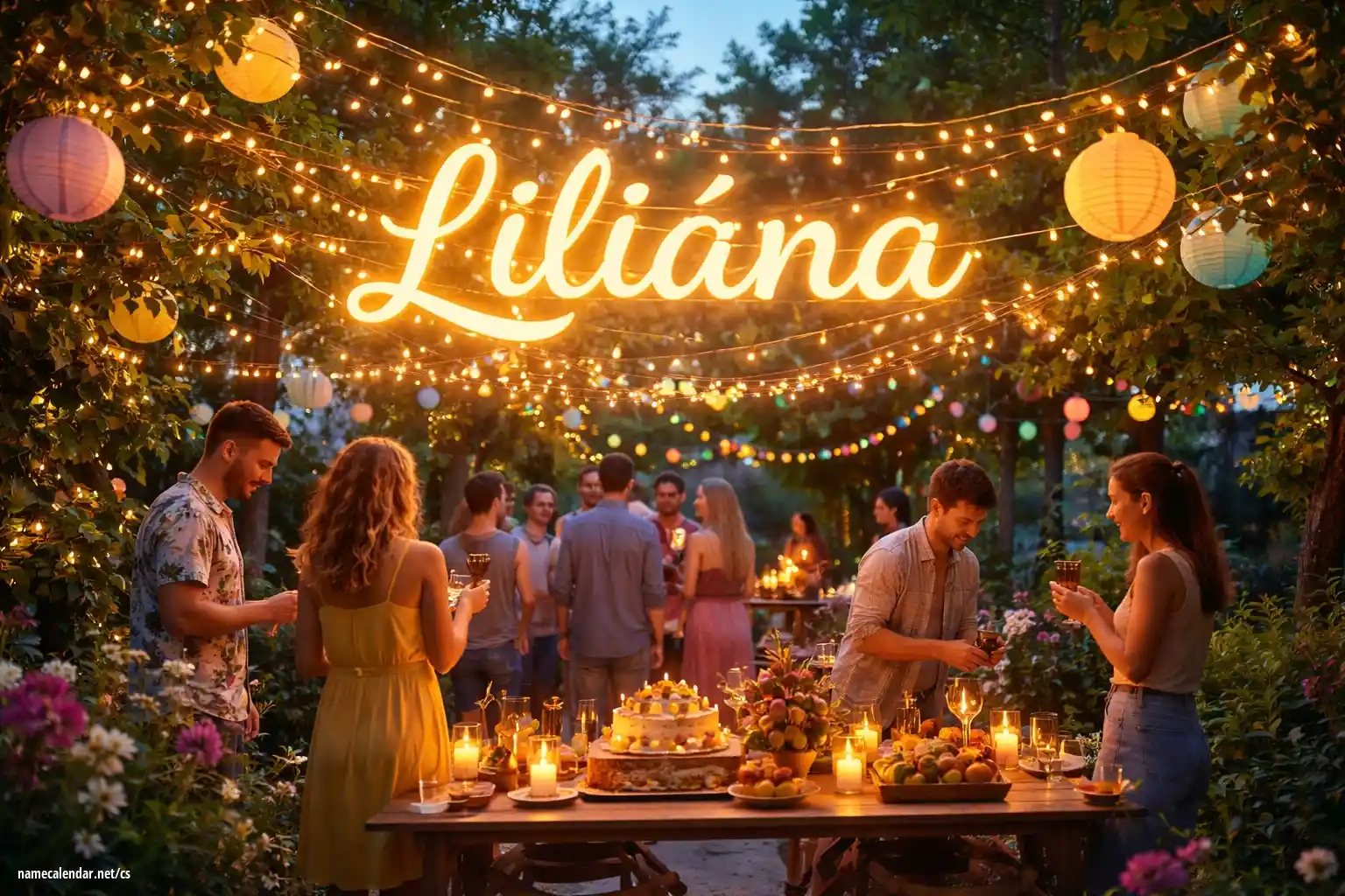 Oslava jmenin a jmenin - Liliána