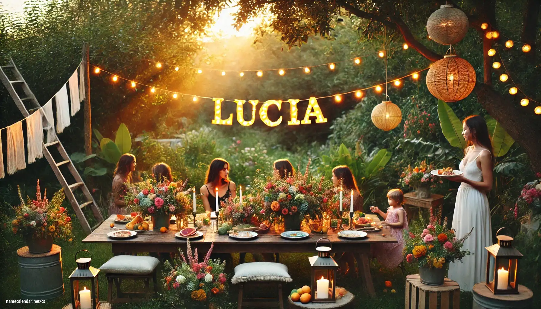 Oslava jmenin a jmenin - Lucía