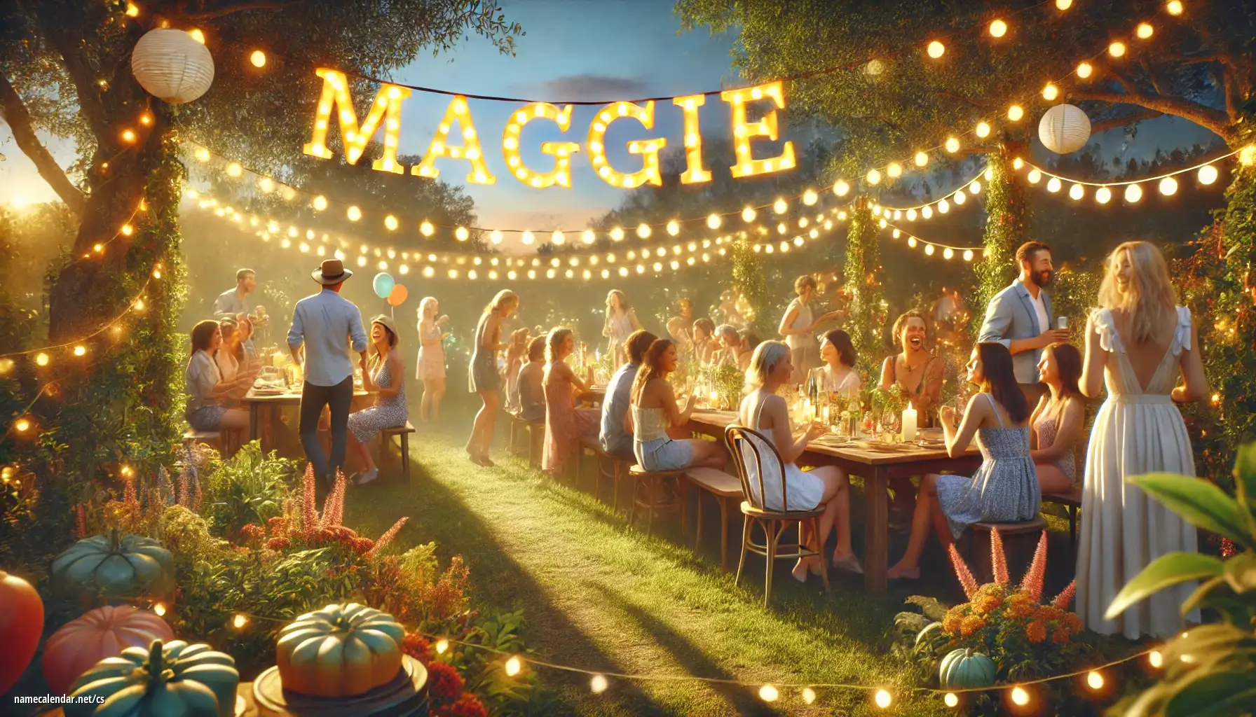 Oslava jmenin a jmenin - Maggie