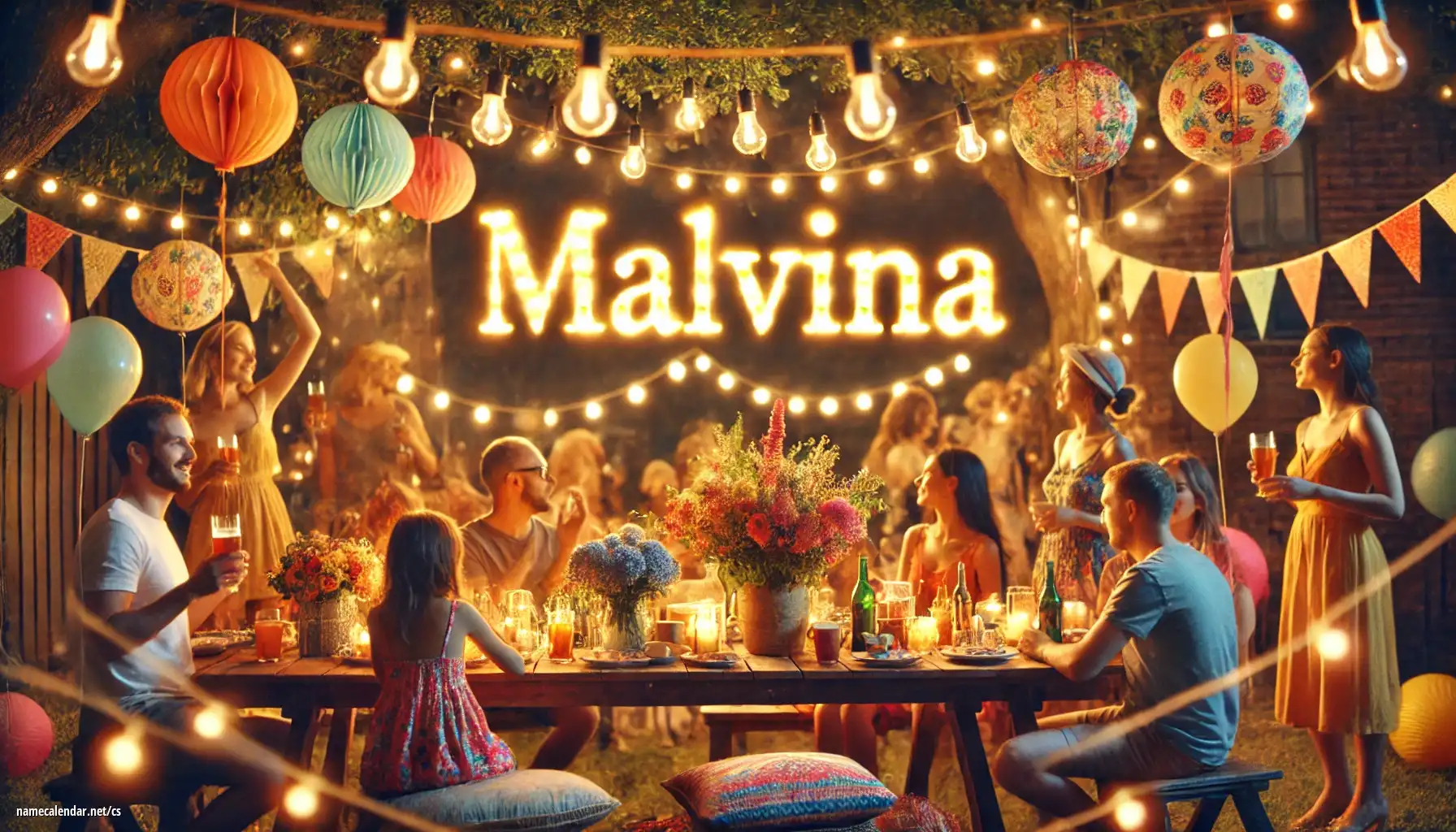 Oslava jmenin a jmenin - Malvína