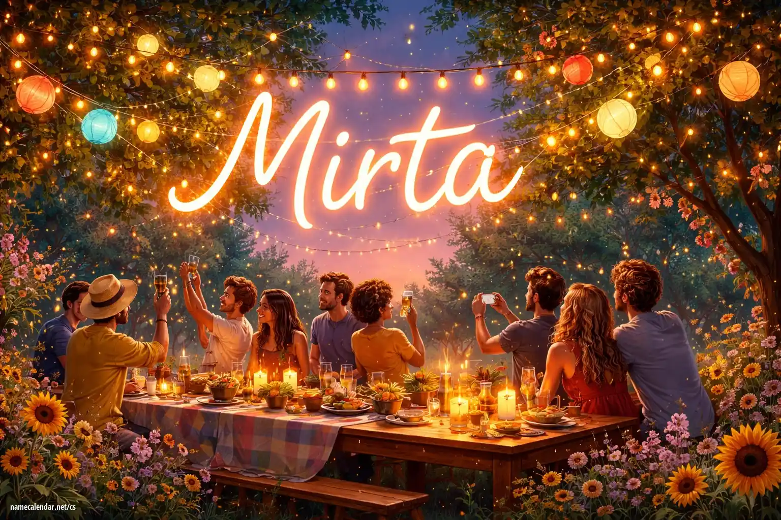 Oslava jmenin a jmenin - Mirta