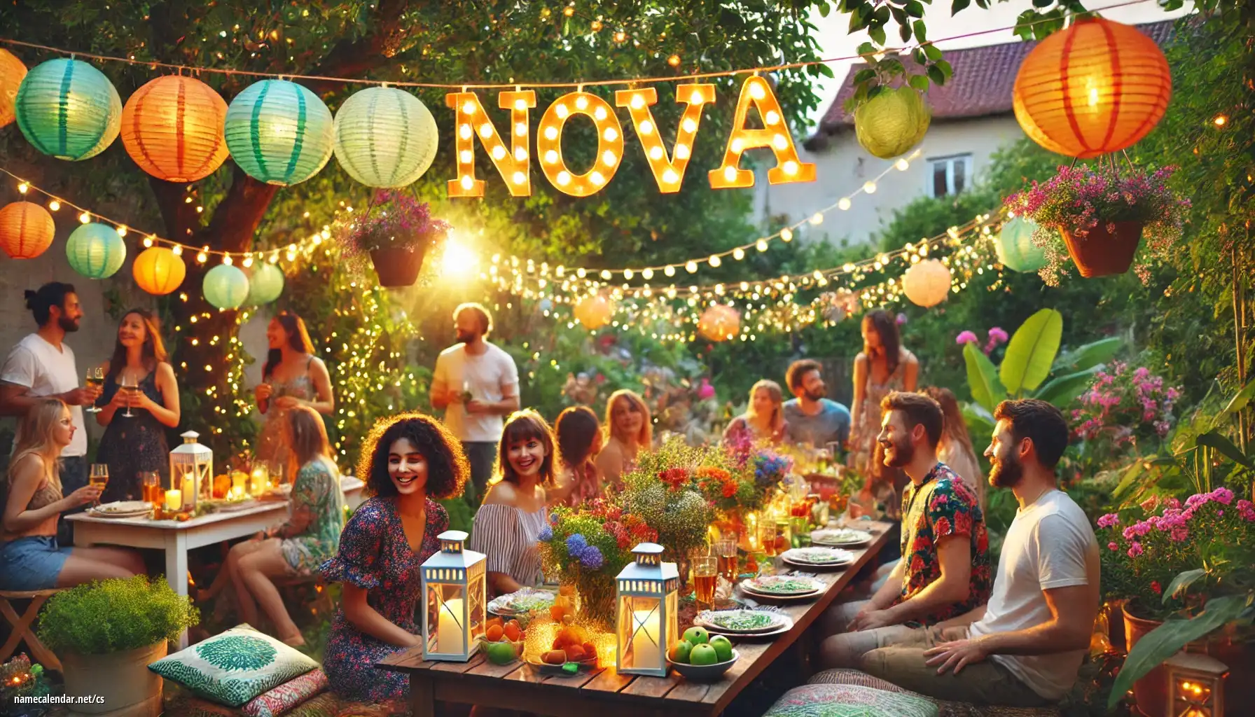 Oslava jmenin a jmenin - Nova