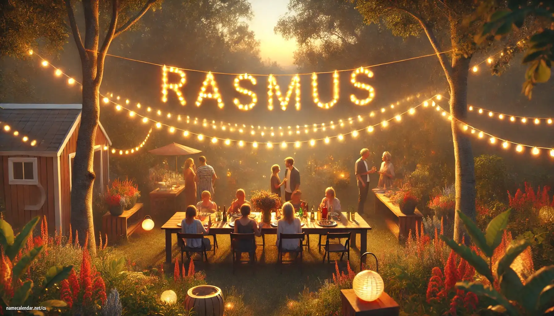 Oslava jmenin a jmenin - Rasmus