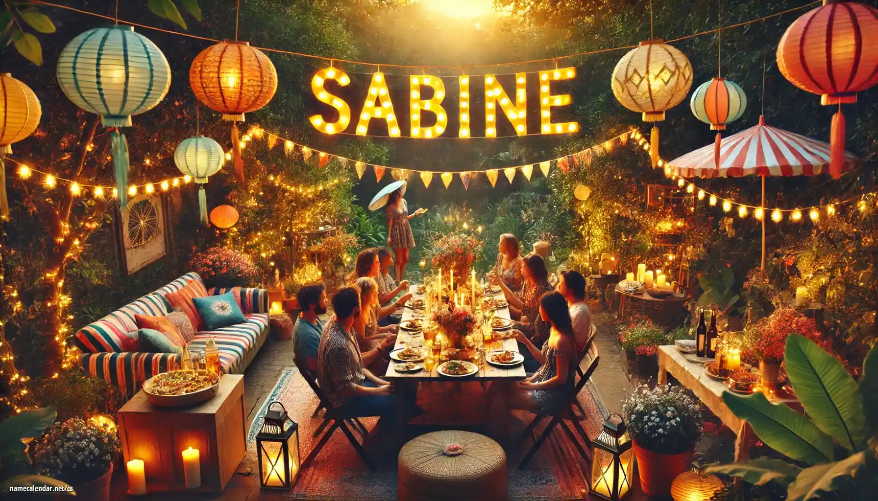 Oslava jmenin a jmenin - Sabine