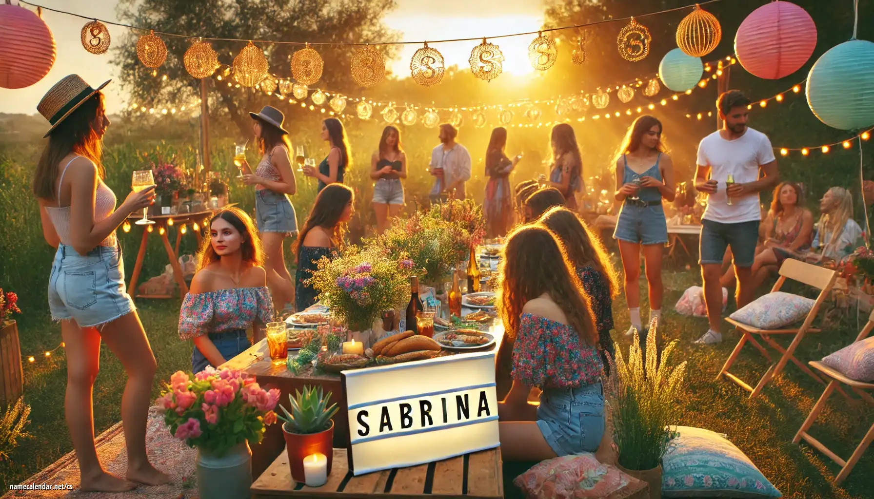 Oslava jmenin a jmenin - Sabrina