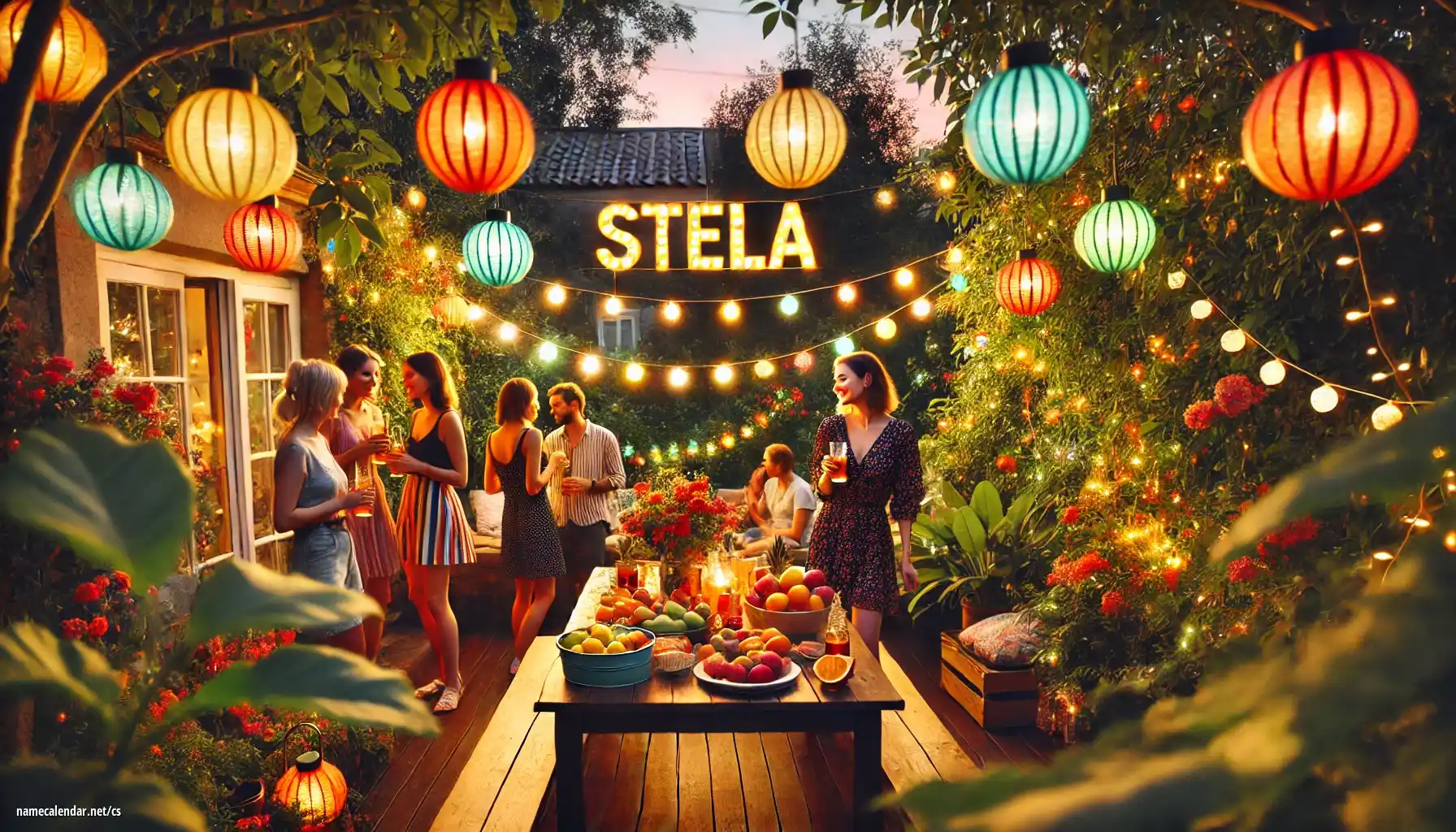 Oslava jmenin a jmenin - Stela