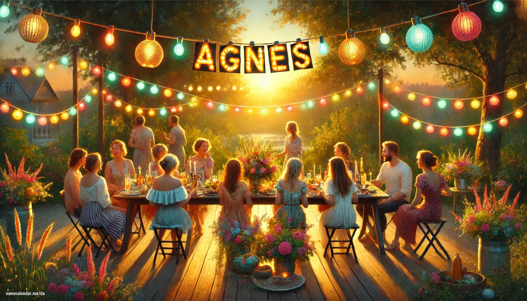 Fejring af navnedag og navn - Ágnes