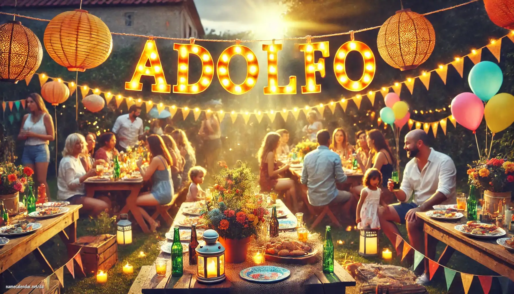 Fejring af navnedag og navn - Adolfo